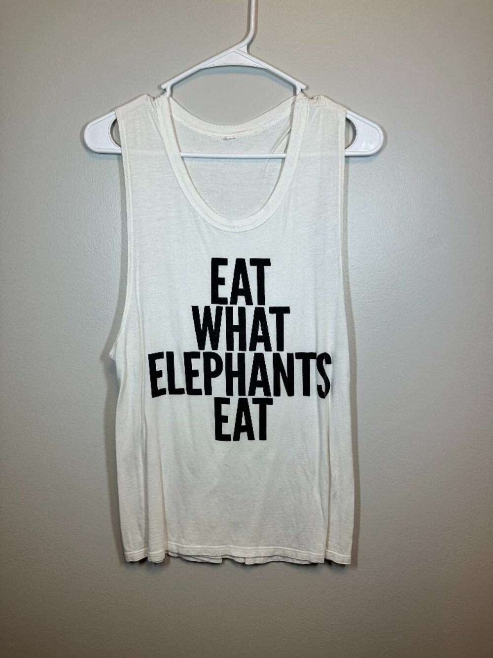 Eat What Elephants Eat - Vegan Muscle Tee